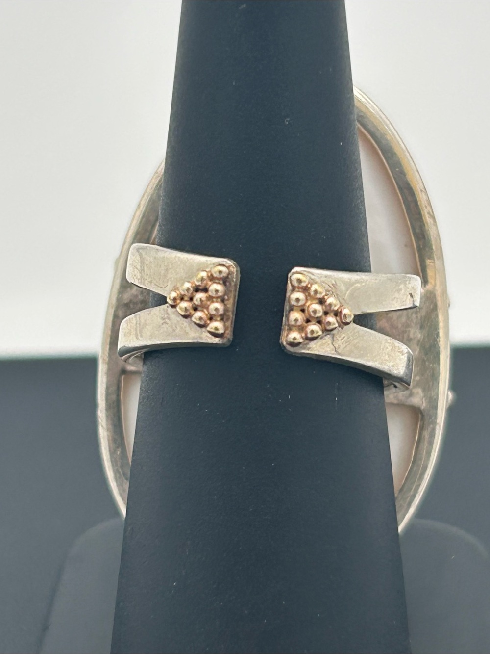 Mother of Pearl Religious Carving Ring - Picture 5 of 10
